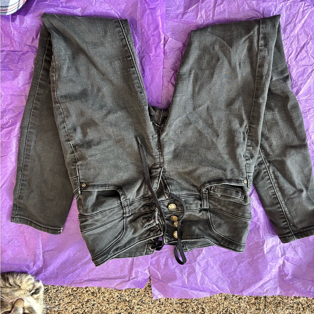 Wax Jean Black High Rise Jeans